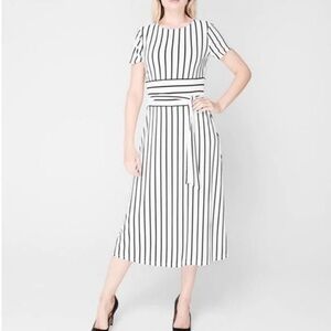 Ralph Lauren Striped Midi Dress